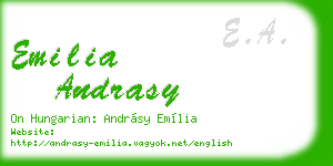 emilia andrasy business card